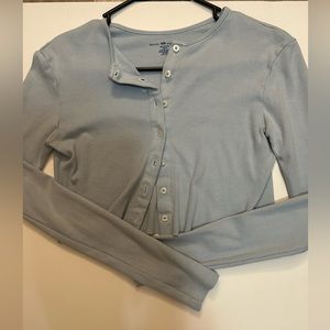 Brandy Melville Blue Cardigan/ Long Sleeve